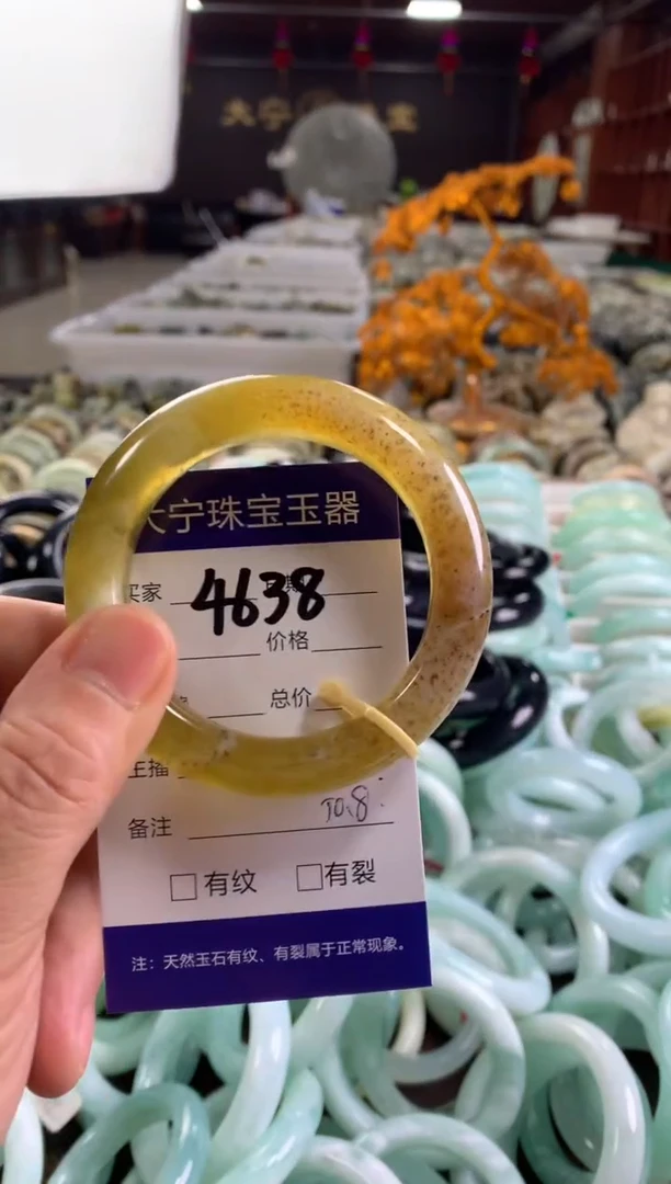蛇纹石玉未镶嵌手镯4638