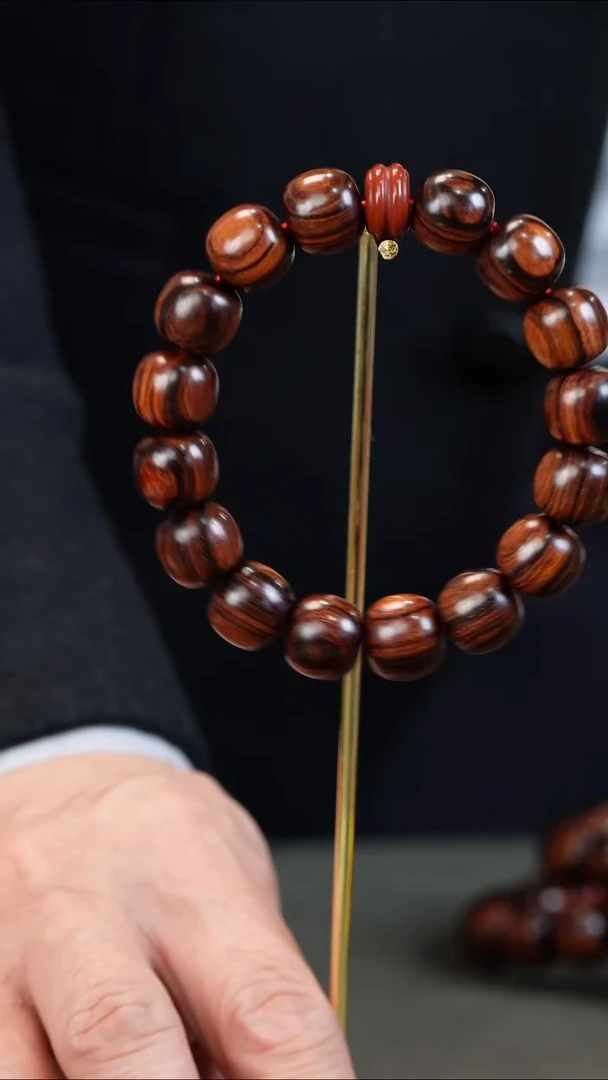 手串/手链黄花梨/降香黄檀120009-黄花梨大黑线13x14