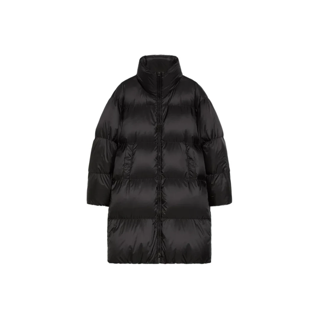 MAXMARA THE CUBE 双向拉链高领落肩长袖外套 女款 黑色 SEIBI