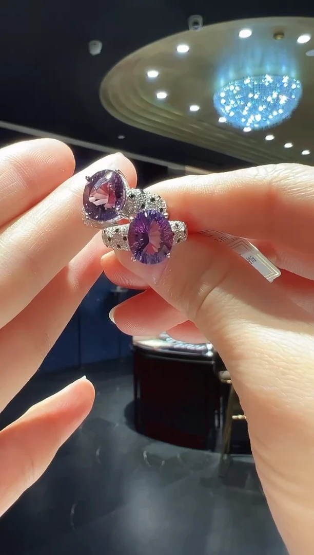 【闪购商品】水晶戒指银S925镶嵌21】多样性发其一