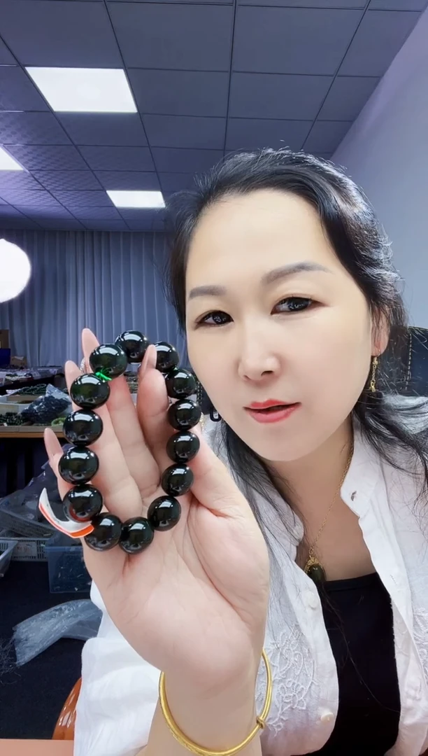 未镶嵌手串和田玉纯天然和田玉俄黑碧16