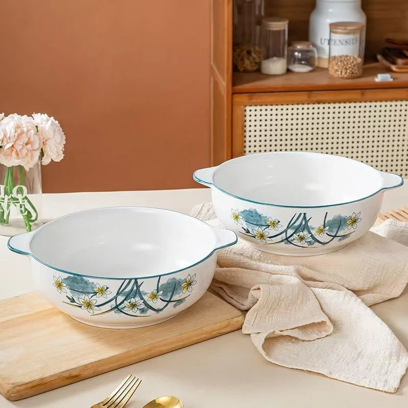 2个水仙花双耳盆 破损联系客服