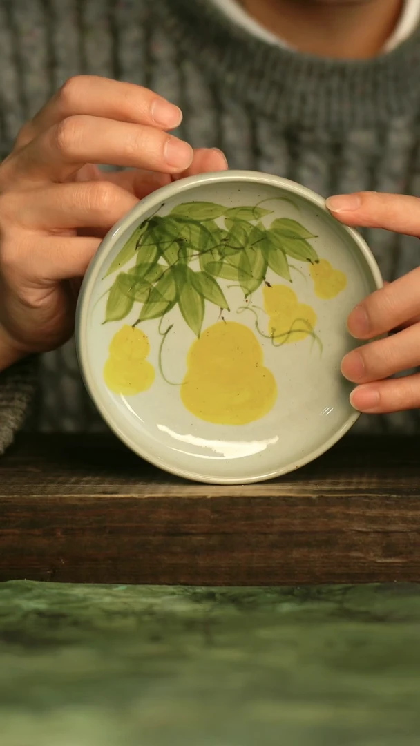 瓷器青诗集手工手绘瓷器