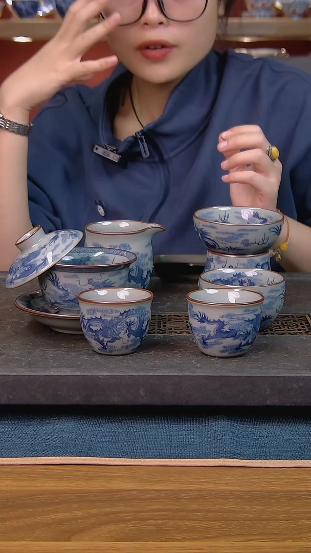 简装家用款6件套 老陶泥开片纹陶瓷茶具