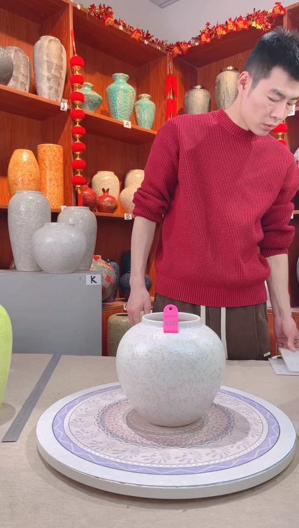 【闪购商品】瓶陶瓷花瓶 无花 瑕疵a333