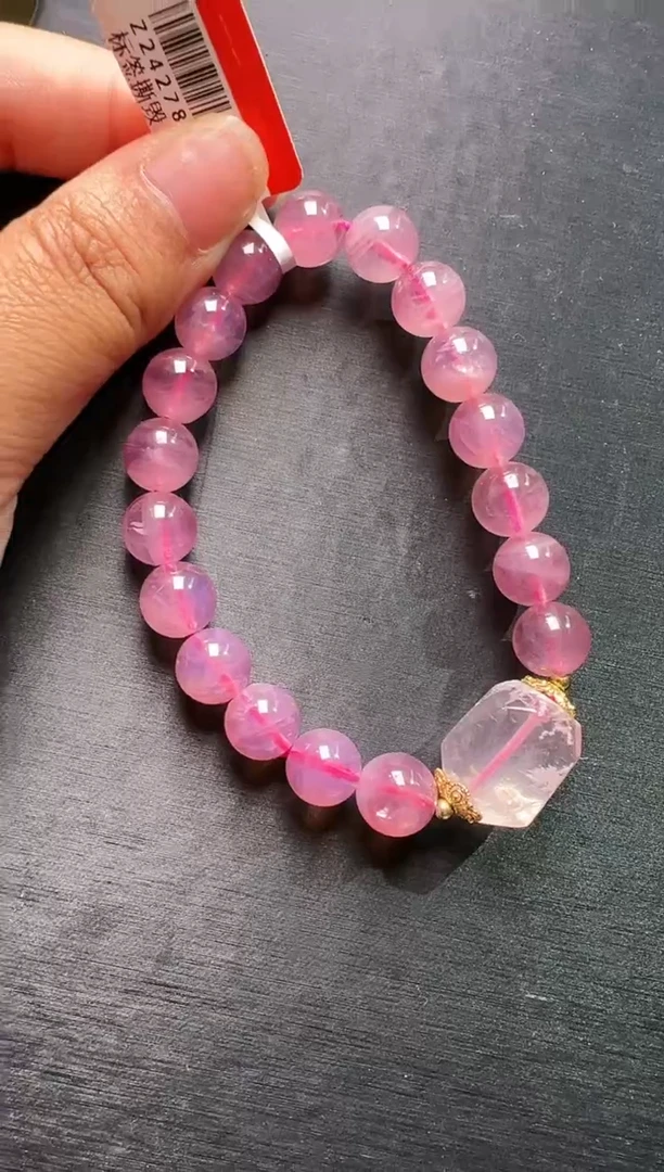 水晶手串未镶嵌紫马粉红粉世家    手串 Z24278