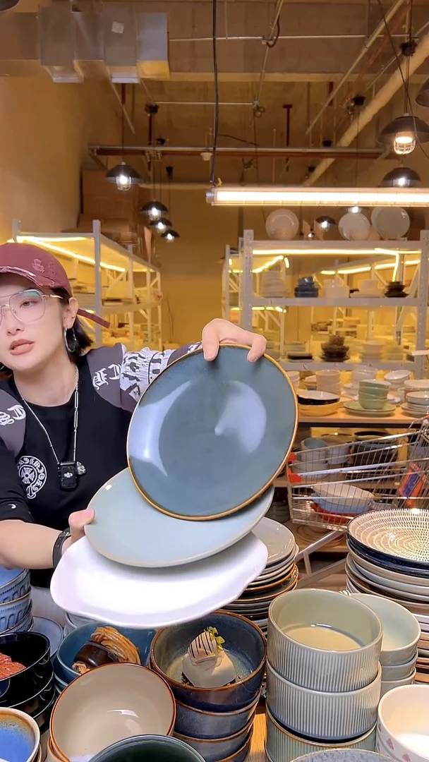 瓷111外贸尾货窑变釉下彩默认微瑕