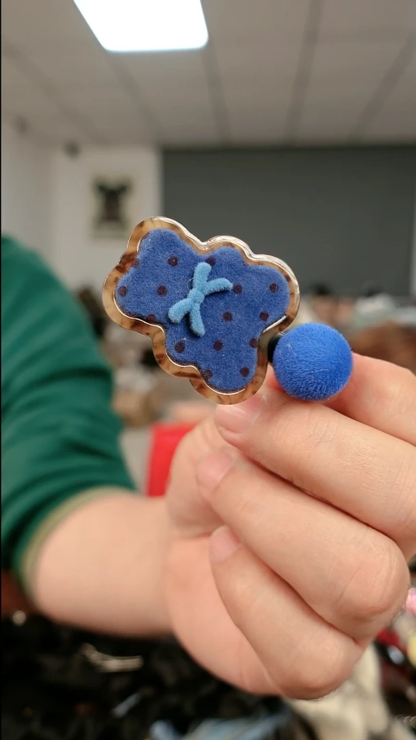 非金属布艺发夹