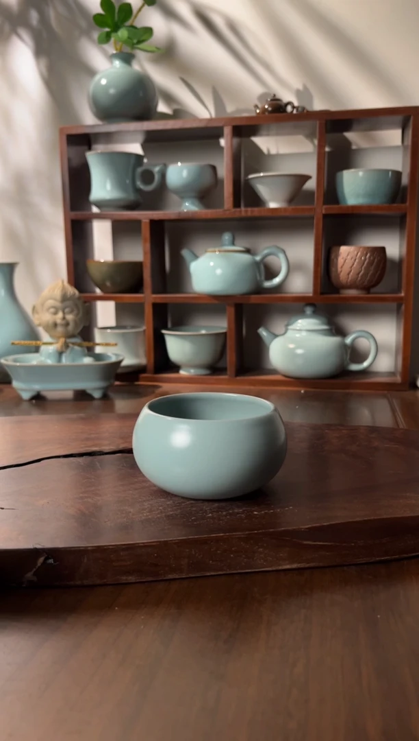 【闪购商品】壶清凉寺王国奇仿古釉色卧足禅定杯