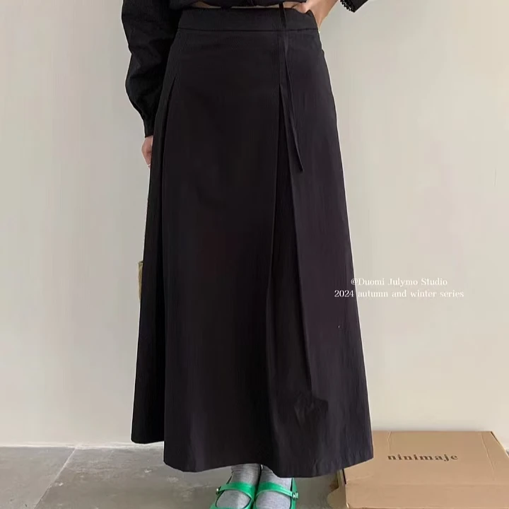 【DUOMI】新款百搭时尚韩版小众设计感半身裙 Q60061