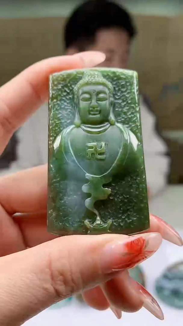 【闪购商品】定制翡翠未镶嵌4917ty-毛货挂件8