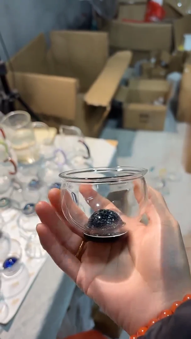 手工艺品玻璃缸杯 黑金