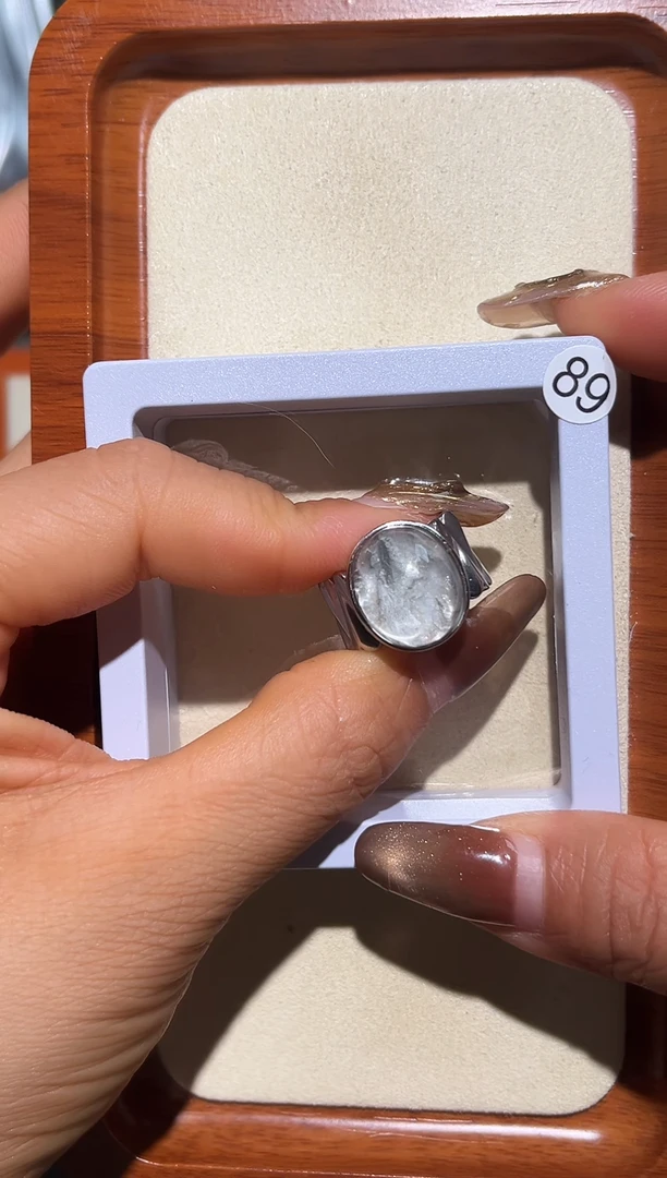 银S925镶嵌戒指水晶刘**?定制11