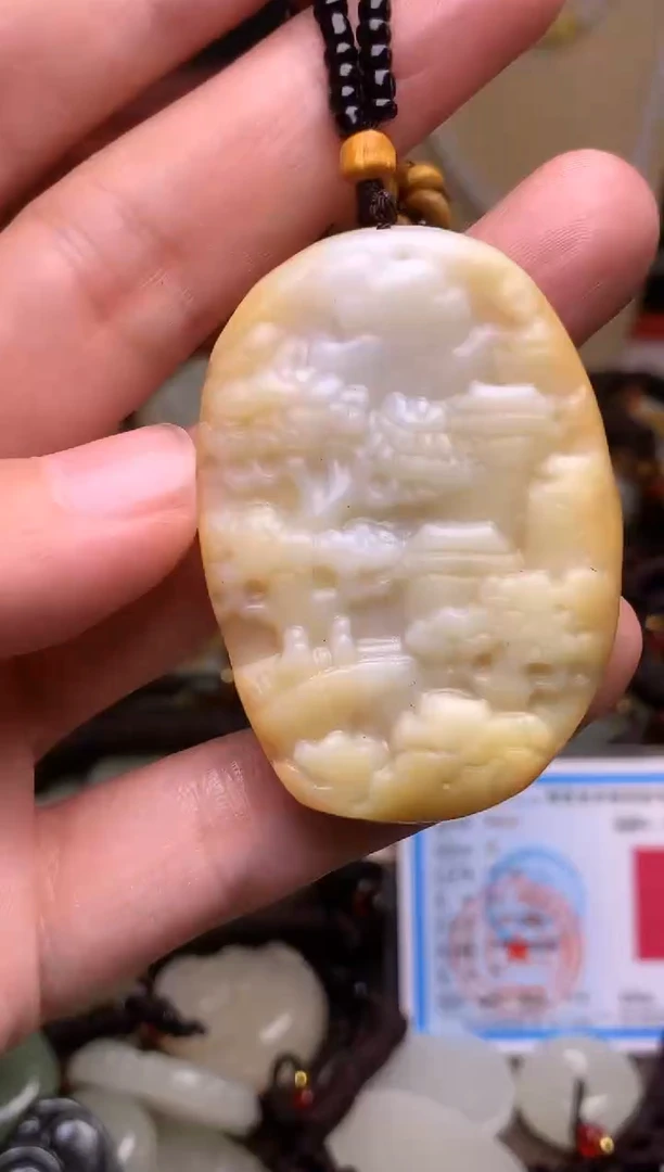 颈饰未镶嵌和田玉新疆料青海料清水和田玉吊坠