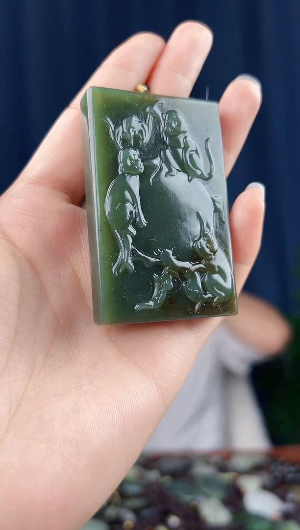 未镶嵌和田玉挂件拍一发一，多样性发货