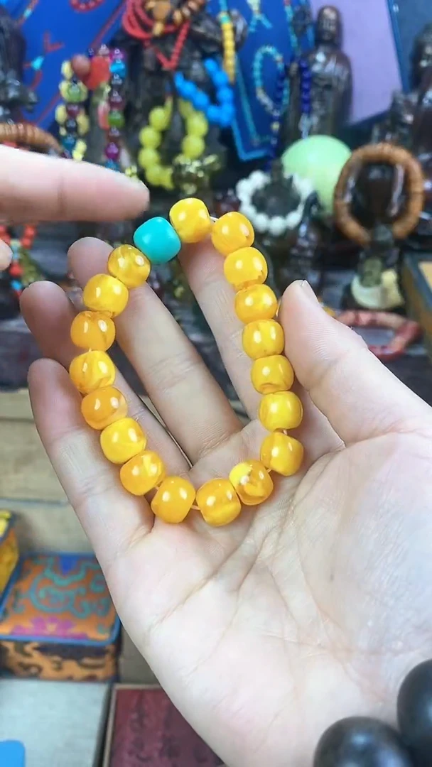 【闪购商品】蜜蜡手链未镶嵌猪妹精品专属链接