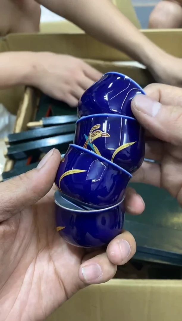 李***面中古回流瑕疵杯碟