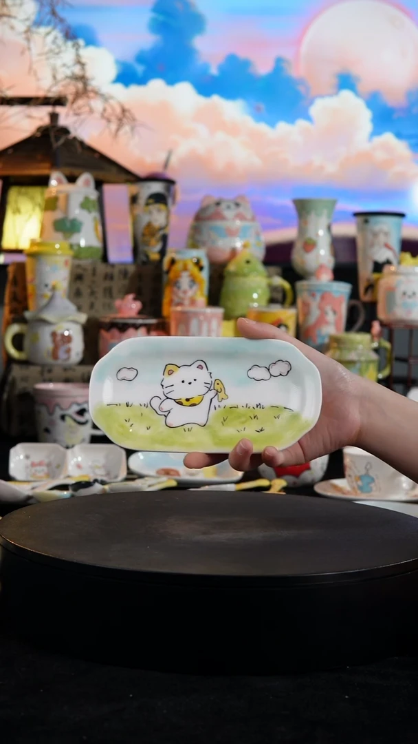 陶瓷便携款手工手绘景德镇陶瓷