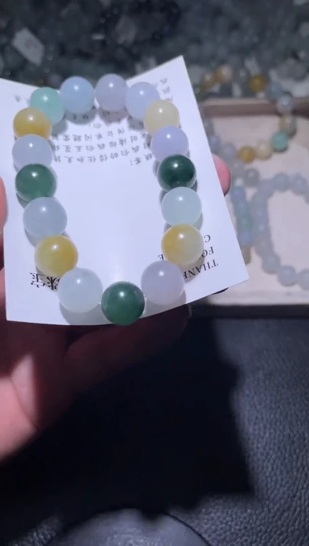 未镶嵌定制翡翠珠串