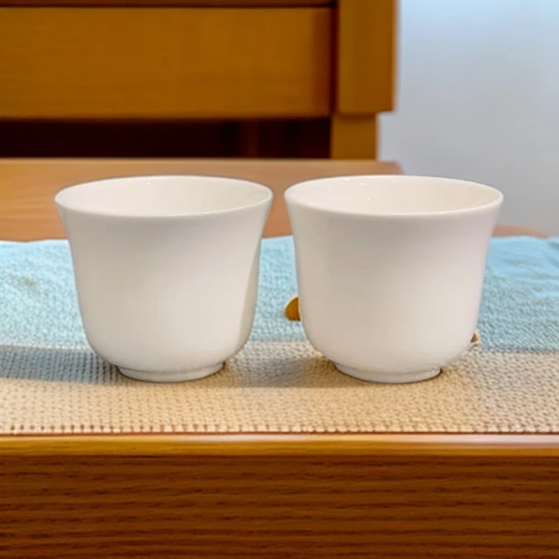 白胎主人杯/一对