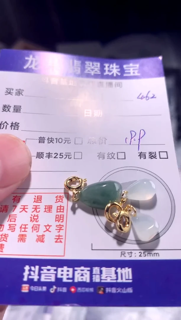 颈饰未镶嵌翡翠水滴随形462