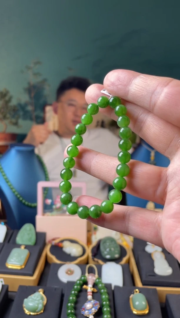 未镶嵌手串和田玉和田玉手串（多样性发一）