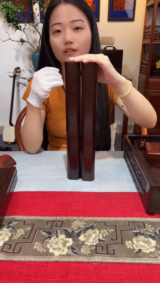 紫檀木类成套家具方圆对镇  一木一器  一物一拍