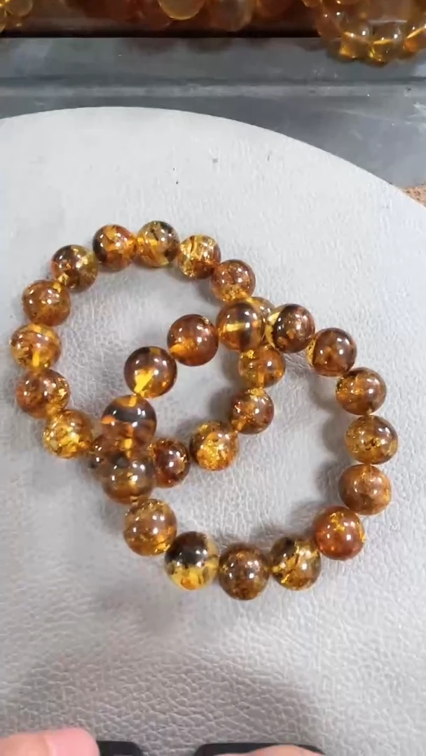 【闪购商品】琥珀（花珀）手串未镶嵌卡14多样发其一