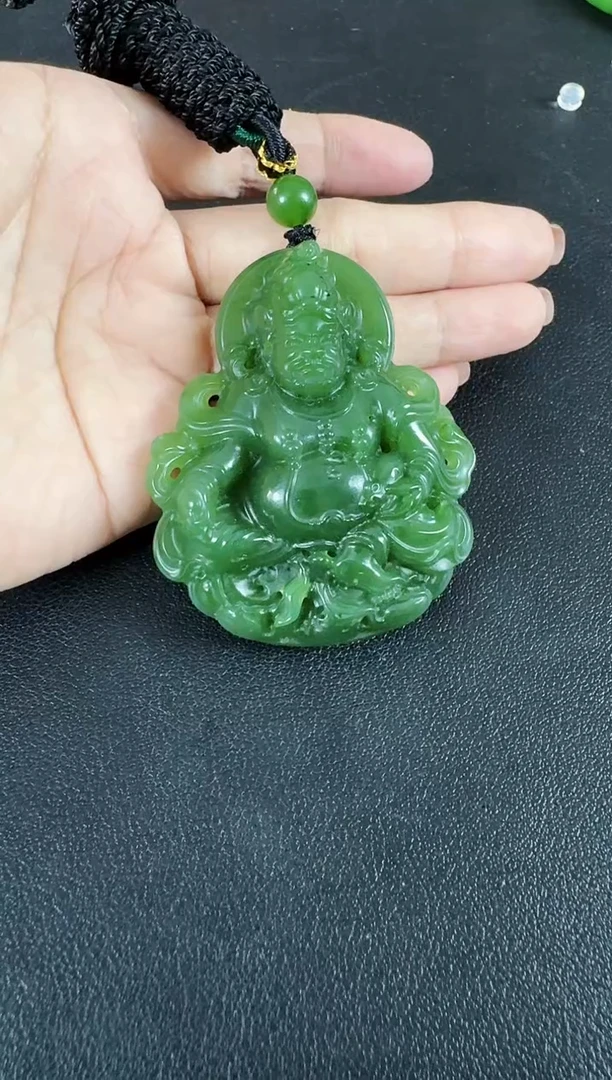 颈饰未镶嵌和田玉（碧玉）黄财财