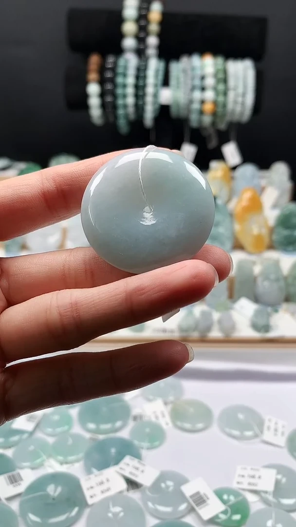 吊坠(不含链)未镶嵌翡翠4平安扣