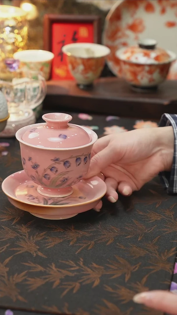 杯景德镇陶瓷杯碗柴烧多人