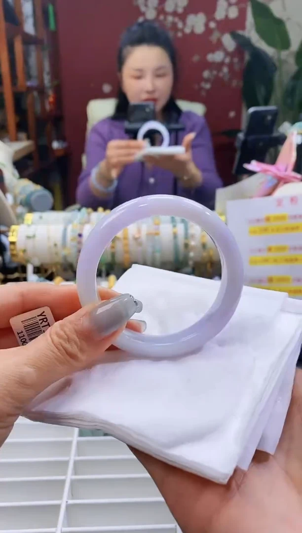 【闪购商品】翡翠手镯未镶嵌151粉紫5354/11.6*7.8