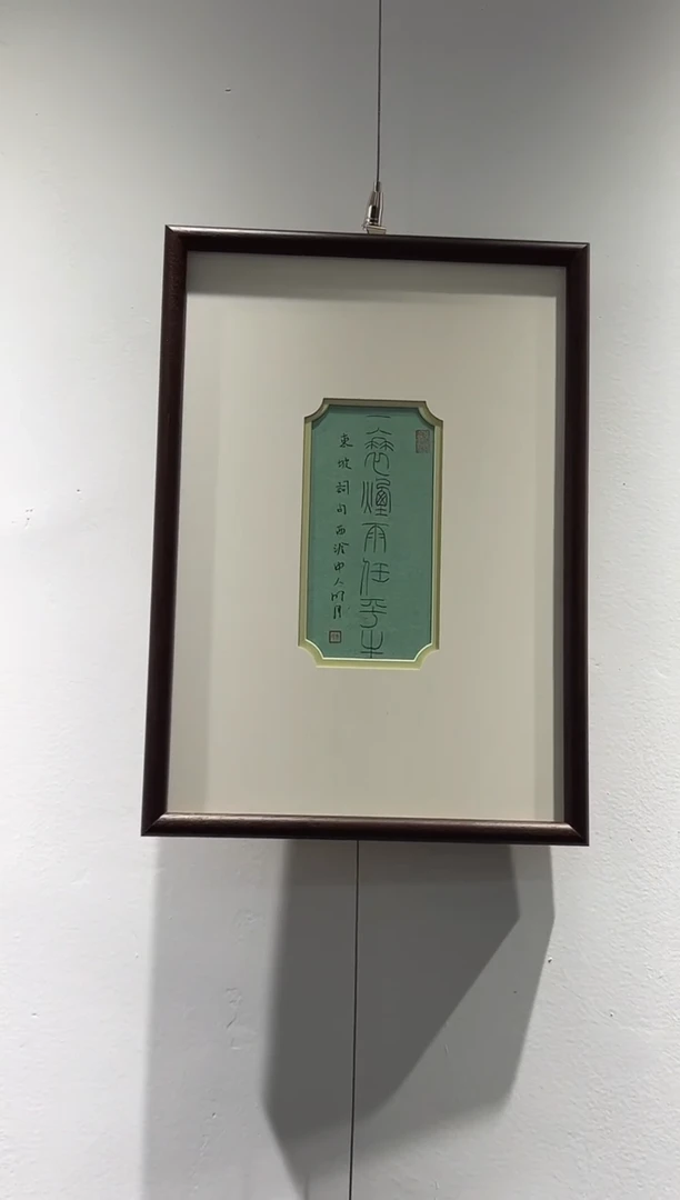 书法书法朱明月SF300666F镜框一蓑烟雨任平生