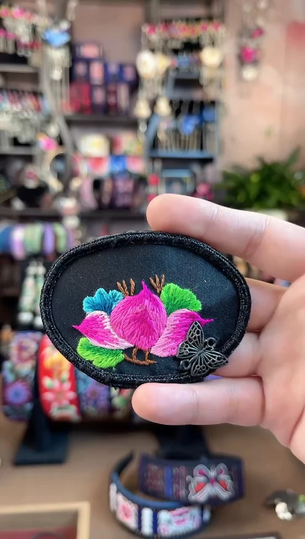 织绣民族风手工非遗老绣饰品269