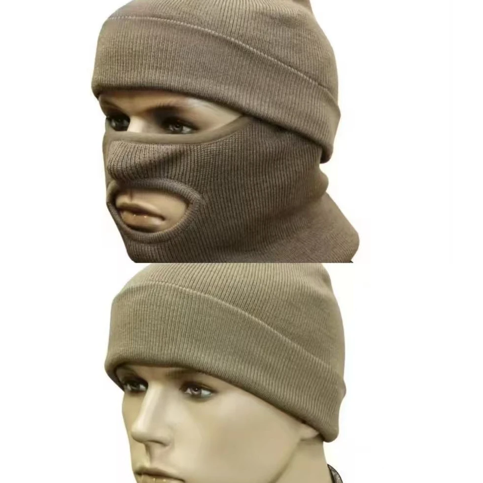 防灰尘针织帽子面罩帽套