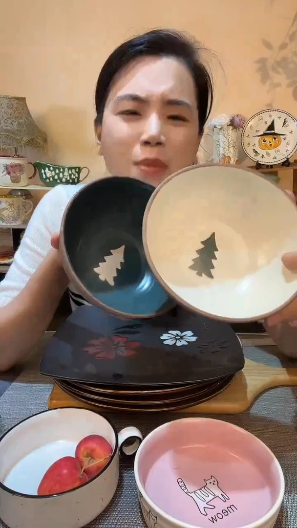 瓷片2个6英寸碗 微瑕介意勿拍