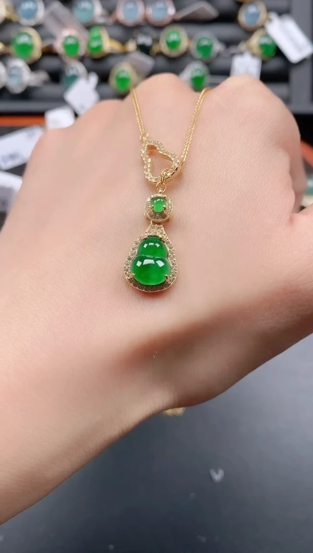 银S925镶嵌戒指翡翠111