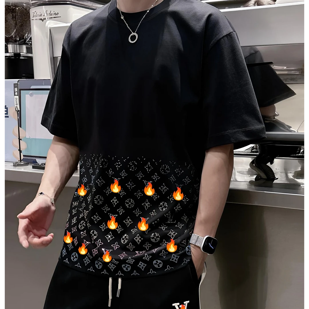 港澳奢潮L家经典百搭T恤时尚款（男女同款）