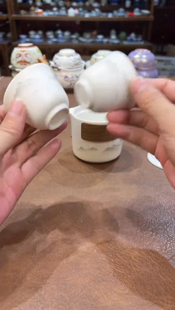 真的很便宜超好看会开片的旅行茶具