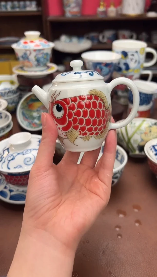 【闪购商品】昨明 陶瓷 （活动福利价）龙鱼壶