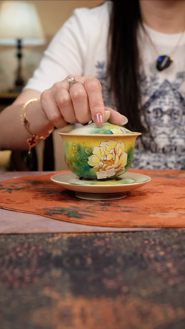 杯景德镇陶瓷杯碗柴烧多人