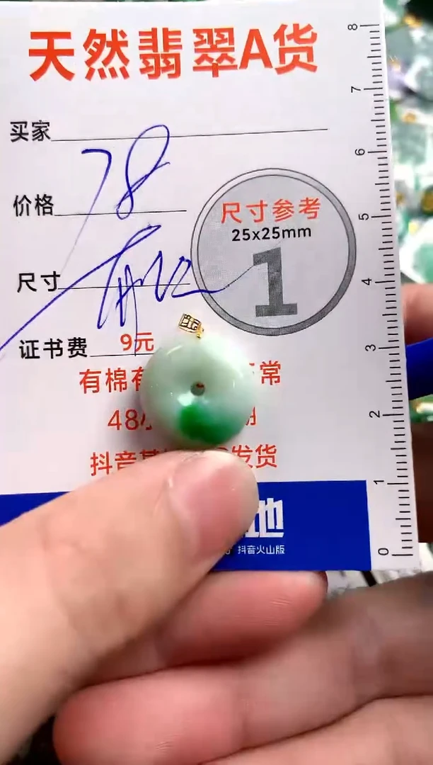 【闪购商品】翡翠颈饰18K金镶嵌13002761