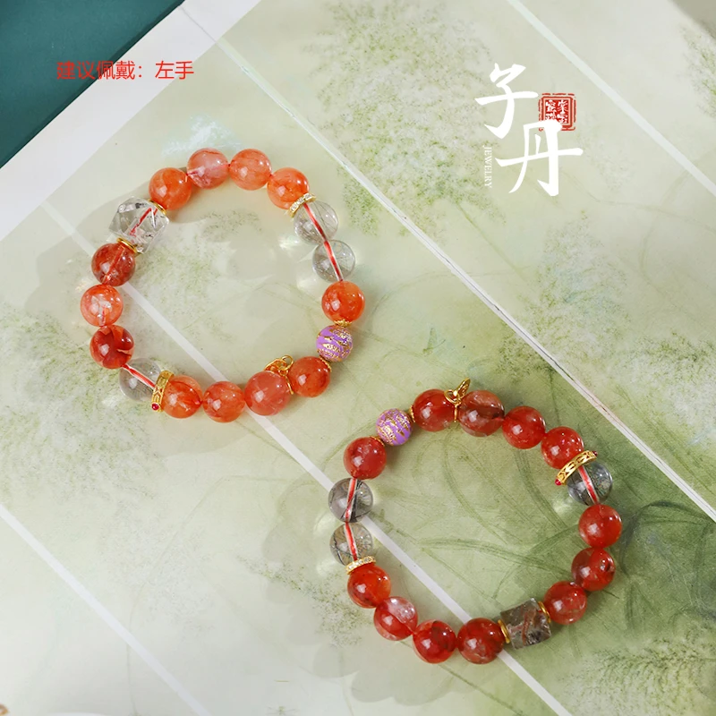 【小乔】红胶花黑发DIY手串（多样性发/发一串） C5-300