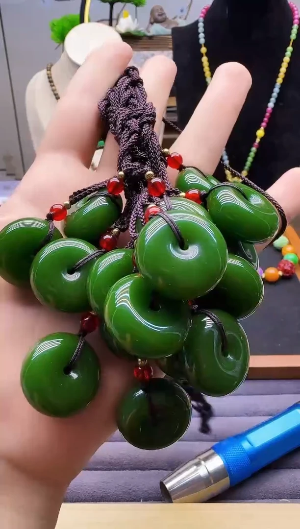 和田玉14K金镶嵌颈饰X70