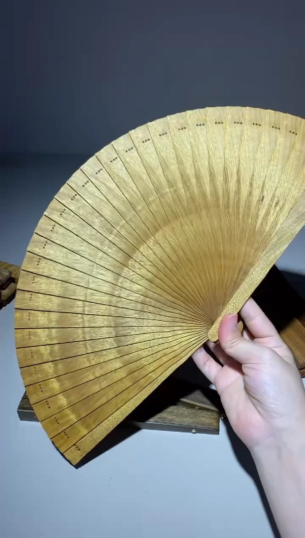 金丝楠21cm金丝楠木小叶桢楠扇563
