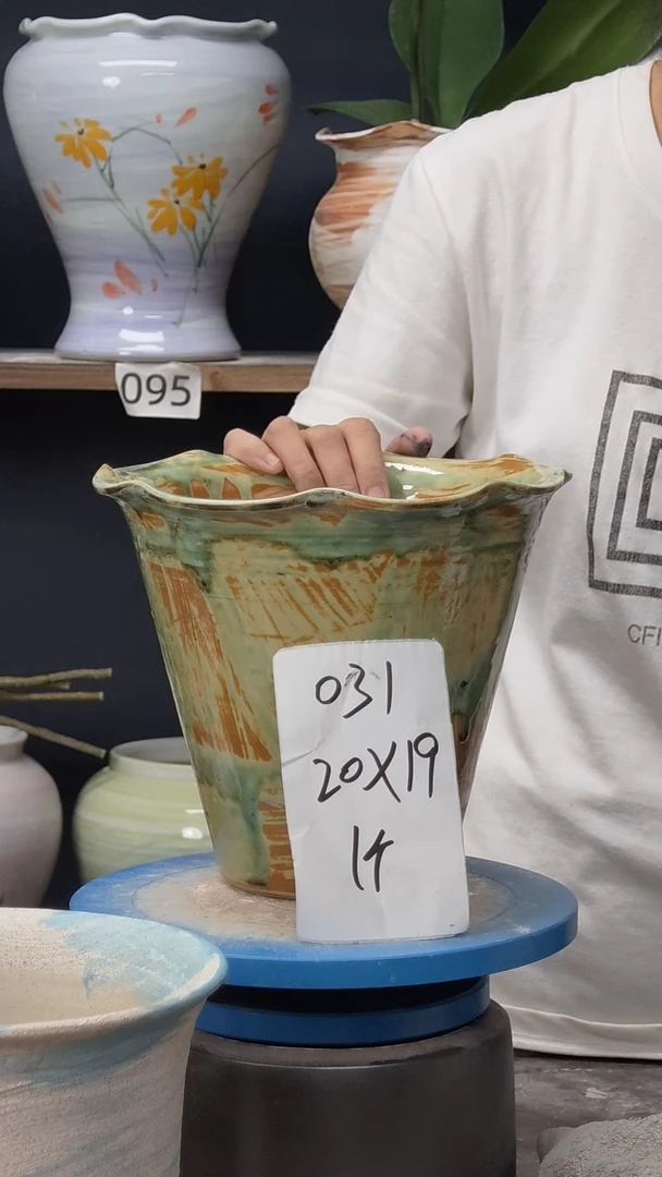 景德镇花盆默认微瑕031