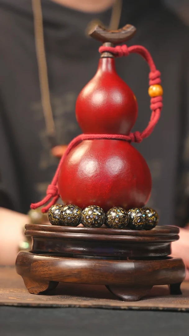 【闪购商品】YL124大漆酒葫芦不包手串及旋转底座