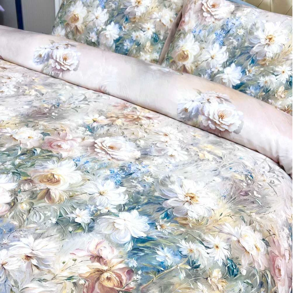 【董事长专属】高端超细旦磨毛数码印花四件套-鮗宫-绿