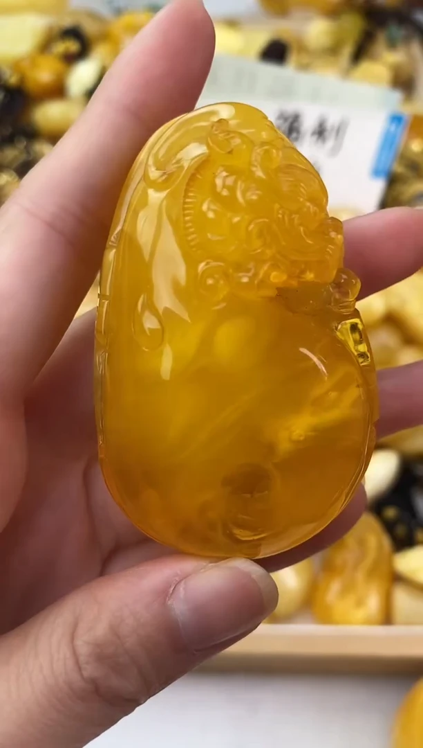 裸石琥珀未镶嵌天然琥珀蜜蜡