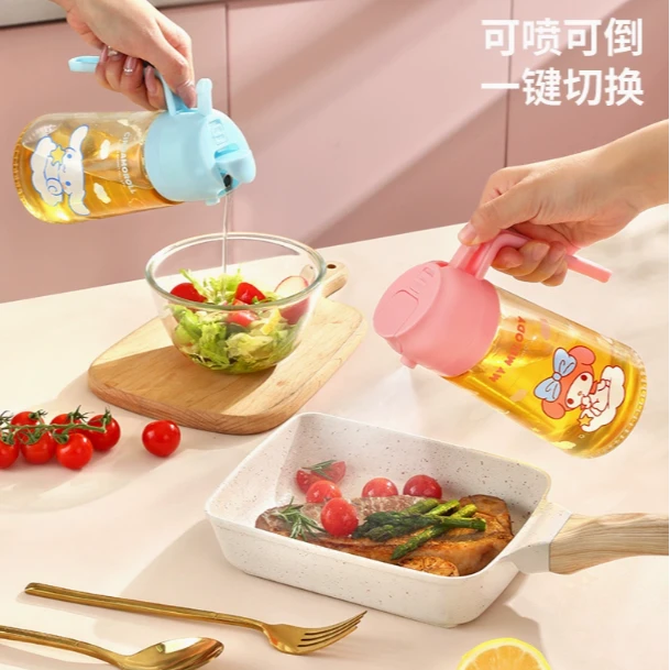 【直播专属浮力】三丽鸥油壶喷倒一体防漏控油壸调料家用厨房容器